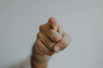 Pointing Finger Isolated on White Background, Perfect for Business or Education Generative AI