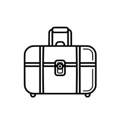 suitcase icon, travel icon, vacation icon, baggage icon, bag icon, business icon, tourism icon, luggage icon, holiday icon, summer icon, transportation icon, beach icon, airplane icon, plane icon,