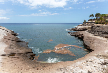 Am Playa del Duque auf Teneriffa, Spanien.