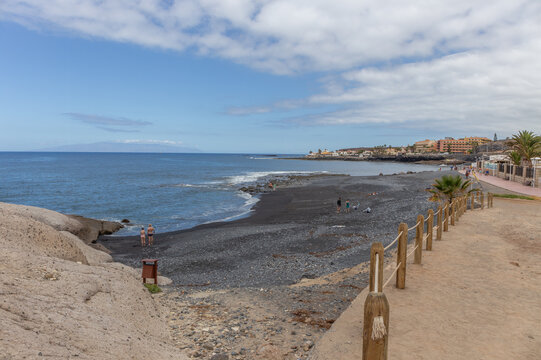 Am Playa de la Enramada auf Teneriffa, Spanien.