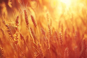 Golden Wheat Field at Sunset