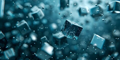 Imagine a Universe with Different Building Blocks of Matter. Concept Dimensional Theory, Elemental Particles, Quantum Reality, Multiverse Perspectives