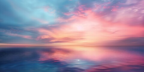 Obscured horizon with vibrant clouds allude to enigmatic universe beyond grasp. Concept Abstract Photography, Colorful Skies, Mystery and Wonder, Atmospheric Images, Ethereal Landscapes