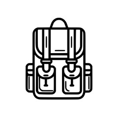 backpack icon, backpack svg, backpack png, backpack vector, suitcase icon, travel icon, vacation icon, baggage icon, bag icon, business icon, tourism icon, luggage icon, holiday icon, summer icon, tra