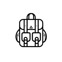 Obraz premium backpack icon, backpack svg, backpack png, backpack vector, suitcase icon, travel icon, vacation icon, baggage icon, bag icon, business icon, tourism icon, luggage icon, holiday icon, summer icon, tra