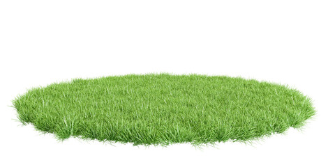 Green grass isolated on white