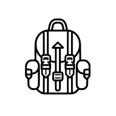 backpack icon, backpack svg, backpack png, backpack vector, suitcase icon, travel icon, vacation icon, baggage icon, bag icon, business icon, tourism icon, luggage icon, holiday icon, summer icon, tra