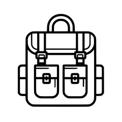 backpack icon, backpack svg, backpack png, backpack vector, suitcase icon, travel icon, vacation icon, baggage icon, bag icon, business icon, tourism icon, luggage icon, holiday icon, summer icon, tra