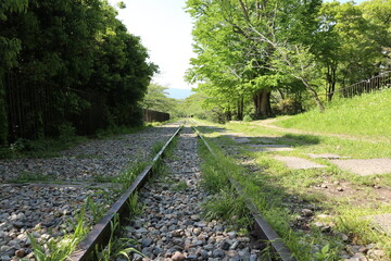 Fototapeta premium Keage Incline (old train tracks) in Kyoto, Japan