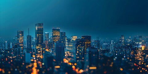 Create a website banner with a city lights theme for a financial consulting firm. Concept "Illuminate Your Financial Future" - City lights-themed banner for a financial consulting firm