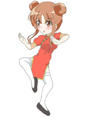 チャイナ服の女の子6