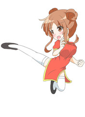 チャイナ服の女の子4