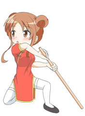 チャイナ服の女の子3