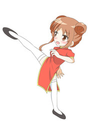 チャイナ服の女の子2