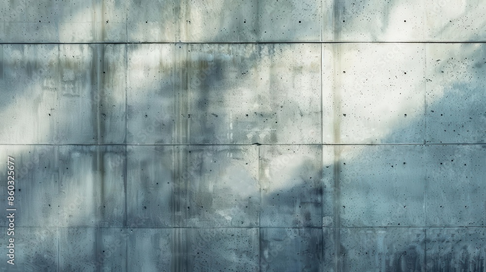 Poster minimalist concrete wall with subtle texture variations and soft shadows creating a sense of depth a