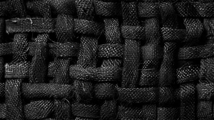 Fototapeta premium cross woven fabric texture, interlocked thin colourful strips of fabric