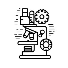 laboratory icon, microscope icon, research icon, science icon, doctor icon, hospital icon, medicine icon, technology icon, chemistry icon, biology icon, education icon, equipment icon, magnification i
