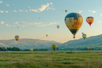 Fototapeta premium hot air balloon festival