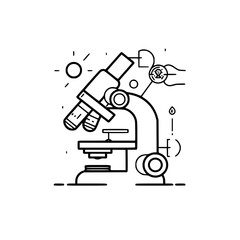 laboratory icon, microscope icon, research icon, science icon, doctor icon, hospital icon, medicine icon, technology icon, chemistry icon, biology icon, education icon, equipment icon, magnification i