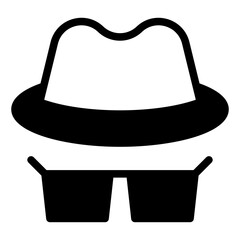 hacker  glyph  icon vector illustration isolated on white background