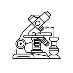 laboratory icon, microscope icon, research icon, science icon, doctor icon, hospital icon, medicine icon, technology icon, chemistry icon, biology icon, education icon, equipment icon, magnification i