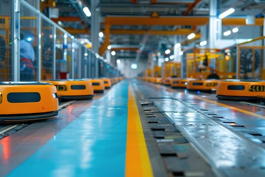 autonomous mobile robot in factory