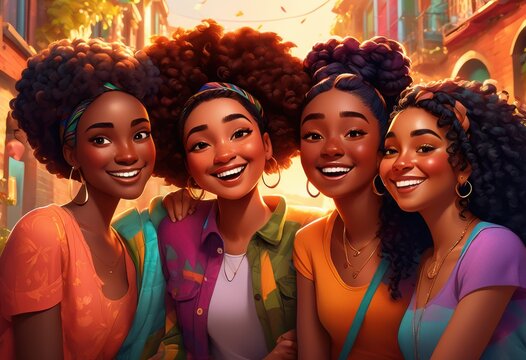 colorful illustrations diverse friends bonding heartwarming scenarios, friendship, characters, group, community, relationships, connection, unity, support