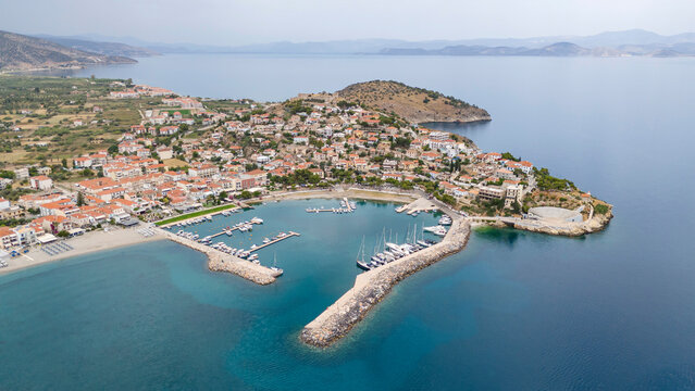 View of the town of Astros, Greece