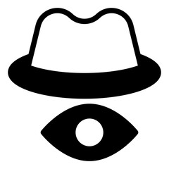 eye  glyph  icon vector illustration isolated on white background