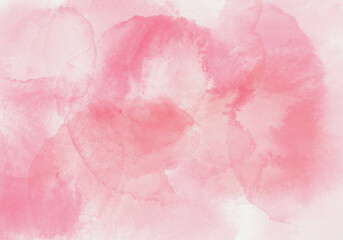 Obraz premium Abstract watercolor delicate background in light pink and red colors