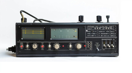 Obraz premium RF Signal Generator: Generates radio frequency signals for testing avionics equipment isolated on white background