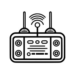Radio icon, technology icon, communication icon, music icon, broadcast icon, microphone icon, speaker icon, web icon, website icon, mobile icon, business icon, internet icon, media icon, network icon,