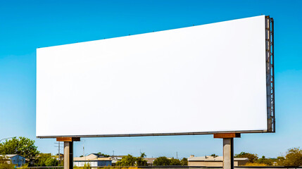 Obraz premium Billboard blank on a highway for advertisement