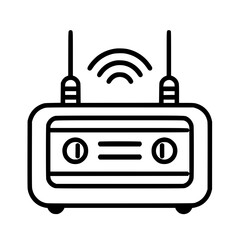 Radio icon, technology icon, communication icon, music icon, broadcast icon, microphone icon, speaker icon, web icon, website icon, mobile icon, business icon, internet icon, media icon, network icon,