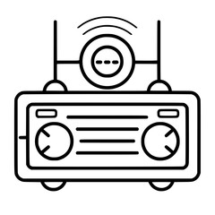 Radio icon, technology icon, communication icon, music icon, broadcast icon, microphone icon, speaker icon, web icon, website icon, mobile icon, business icon, internet icon, media icon, network icon,