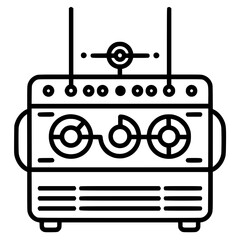 Radio icon, technology icon, communication icon, music icon, broadcast icon, microphone icon, speaker icon, web icon, website icon, mobile icon, business icon, internet icon, media icon, network icon,