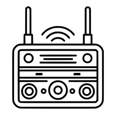 Radio icon, technology icon, communication icon, music icon, broadcast icon, microphone icon, speaker icon, web icon, website icon, mobile icon, business icon, internet icon, media icon, network icon,