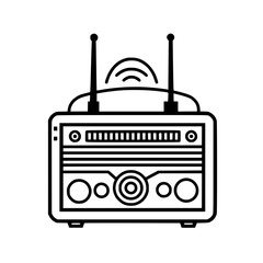 Radio icon, technology icon, communication icon, music icon, broadcast icon, microphone icon, speaker icon, web icon, website icon, mobile icon, business icon, internet icon, media icon, network icon,