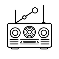 Radio icon, technology icon, communication icon, music icon, broadcast icon, microphone icon, speaker icon, web icon, website icon, mobile icon, business icon, internet icon, media icon, network icon,