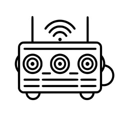 Radio icon, technology icon, communication icon, music icon, broadcast icon, microphone icon, speaker icon, web icon, website icon, mobile icon, business icon, internet icon, media icon, network icon,