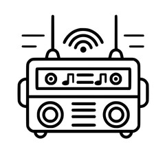 Radio icon, technology icon, communication icon, music icon, broadcast icon, microphone icon, speaker icon, web icon, website icon, mobile icon, business icon, internet icon, media icon, network icon,