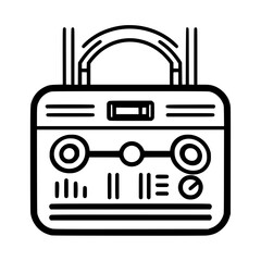 Radio icon, technology icon, communication icon, music icon, broadcast icon, microphone icon, speaker icon, web icon, website icon, mobile icon, business icon, internet icon, media icon, network icon,