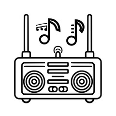 Radio icon, technology icon, communication icon, music icon, broadcast icon, microphone icon, speaker icon, web icon, website icon, mobile icon, business icon, internet icon, media icon, network icon,