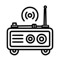 Radio icon, technology icon, communication icon, music icon, broadcast icon, microphone icon, speaker icon, web icon, website icon, mobile icon, business icon, internet icon, media icon, network icon,