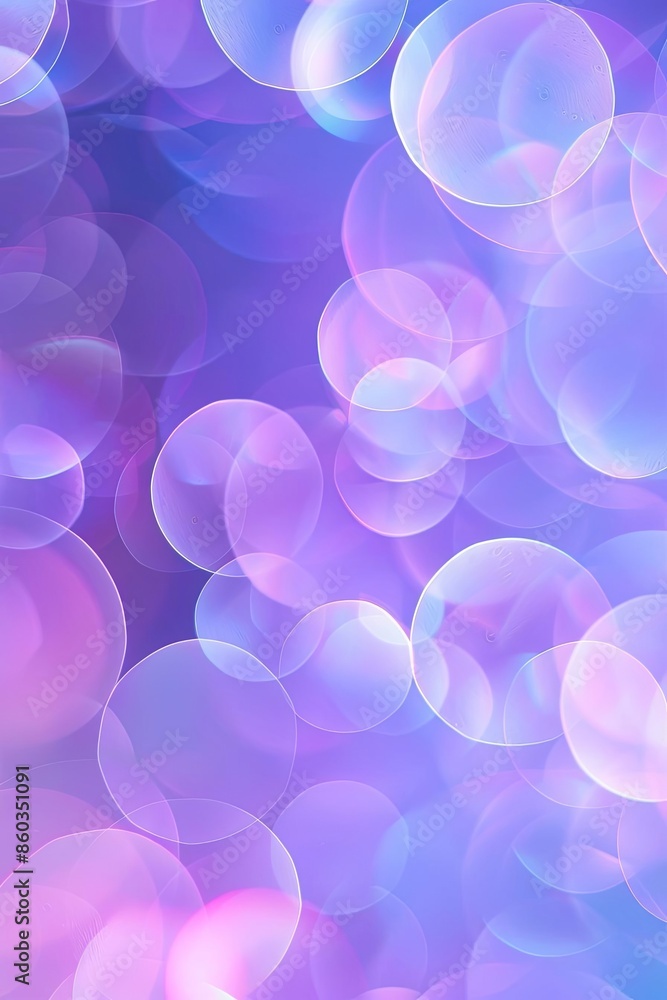 Poster abstract bokeh lights with purple and pink color scheme