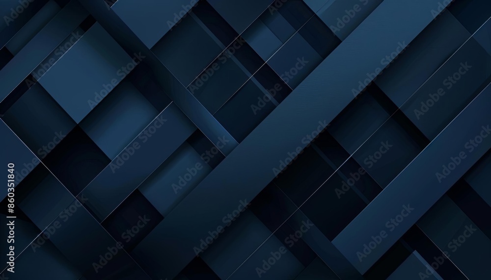 Poster abstract geometric pattern with dark blue color scheme