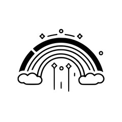 Obraz premium Rainbow svg, Rainbow clipart, Boho Svg Png, T-shirt designs, Silhouette, Hand Drawn Rainbow, Rainbow Silhouette, Rainbow Vector, Rainbow Clipart, Rainbow SVG Cut Files for Cricut, Rainbow Silhouette, 