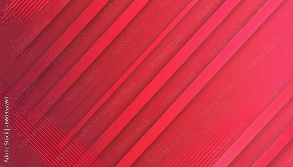 Poster abstract red geometric background with diagonal lines