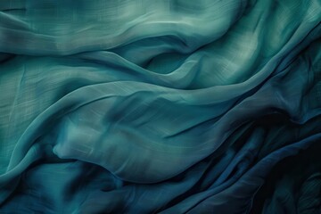 smooth gradient of deep blue and teal hues with grunge texture overlay abstract silk background