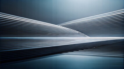 Fototapeta premium Abstract, minimal lines in monochrome creating a sleek, modern feel